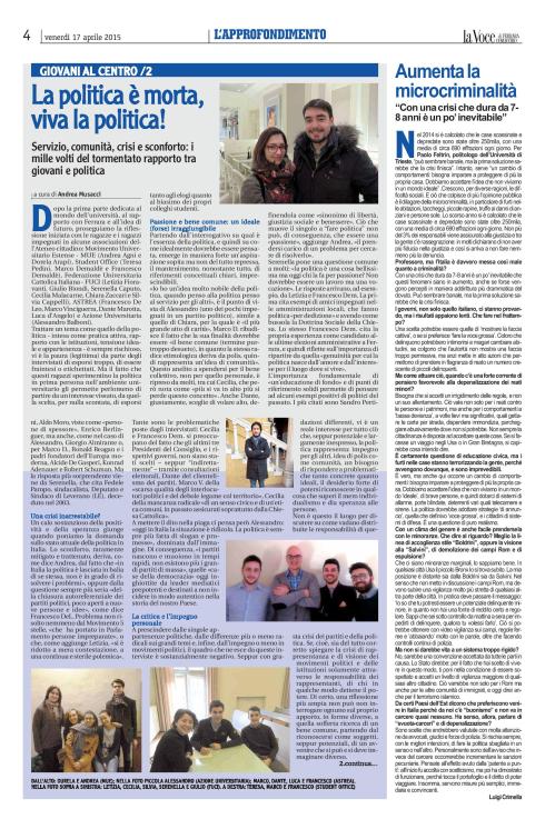 La politica è morta