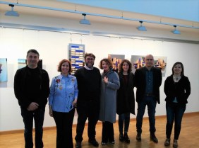 artista, curatori, organizzatori e assessore